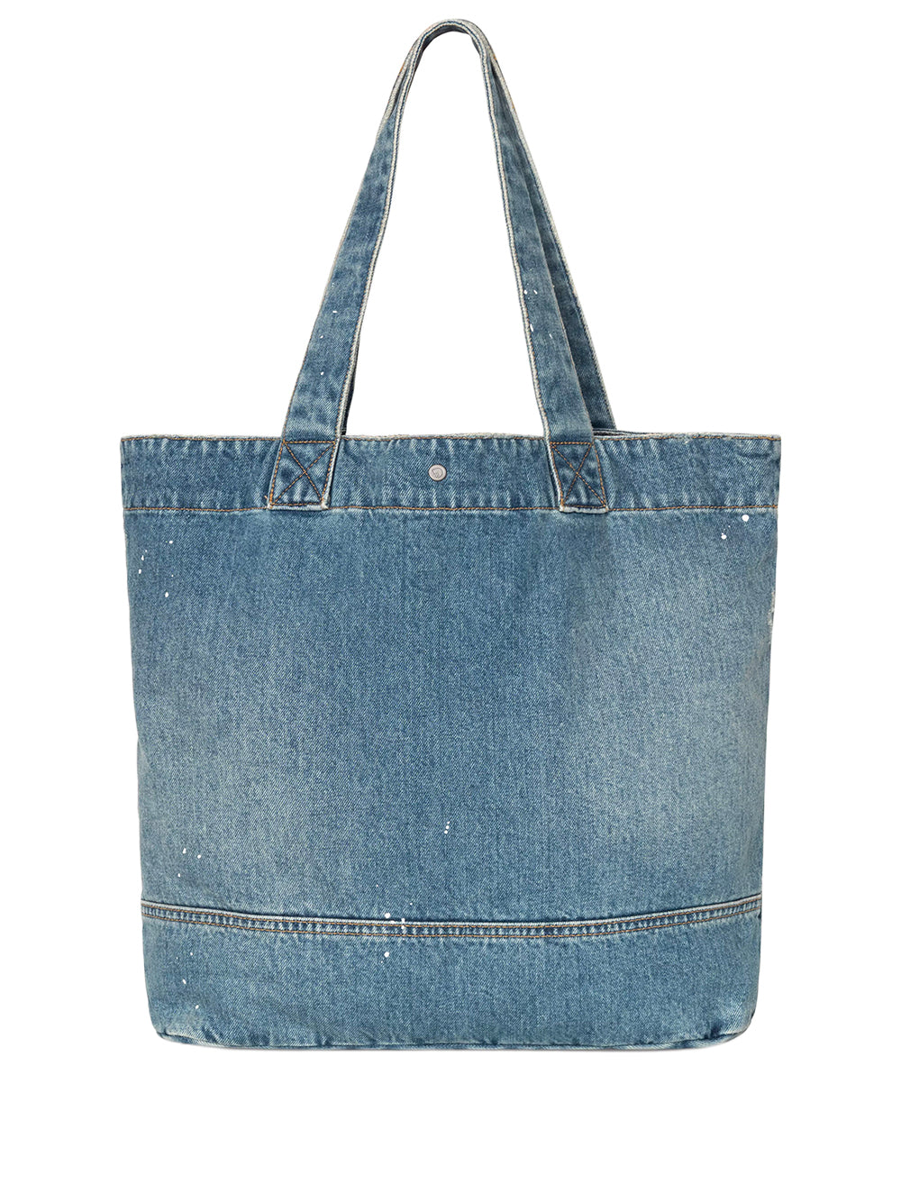 CARHARTT WIP-DENIM TOTE-I037032 01EJ BLUE DESTROY WASH SPLATTER