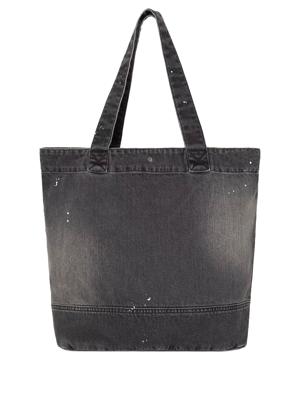 CARHARTT WIP-DENIM TOTE-I037032 89EJ BLACK DESTROY WASH SPLATTER