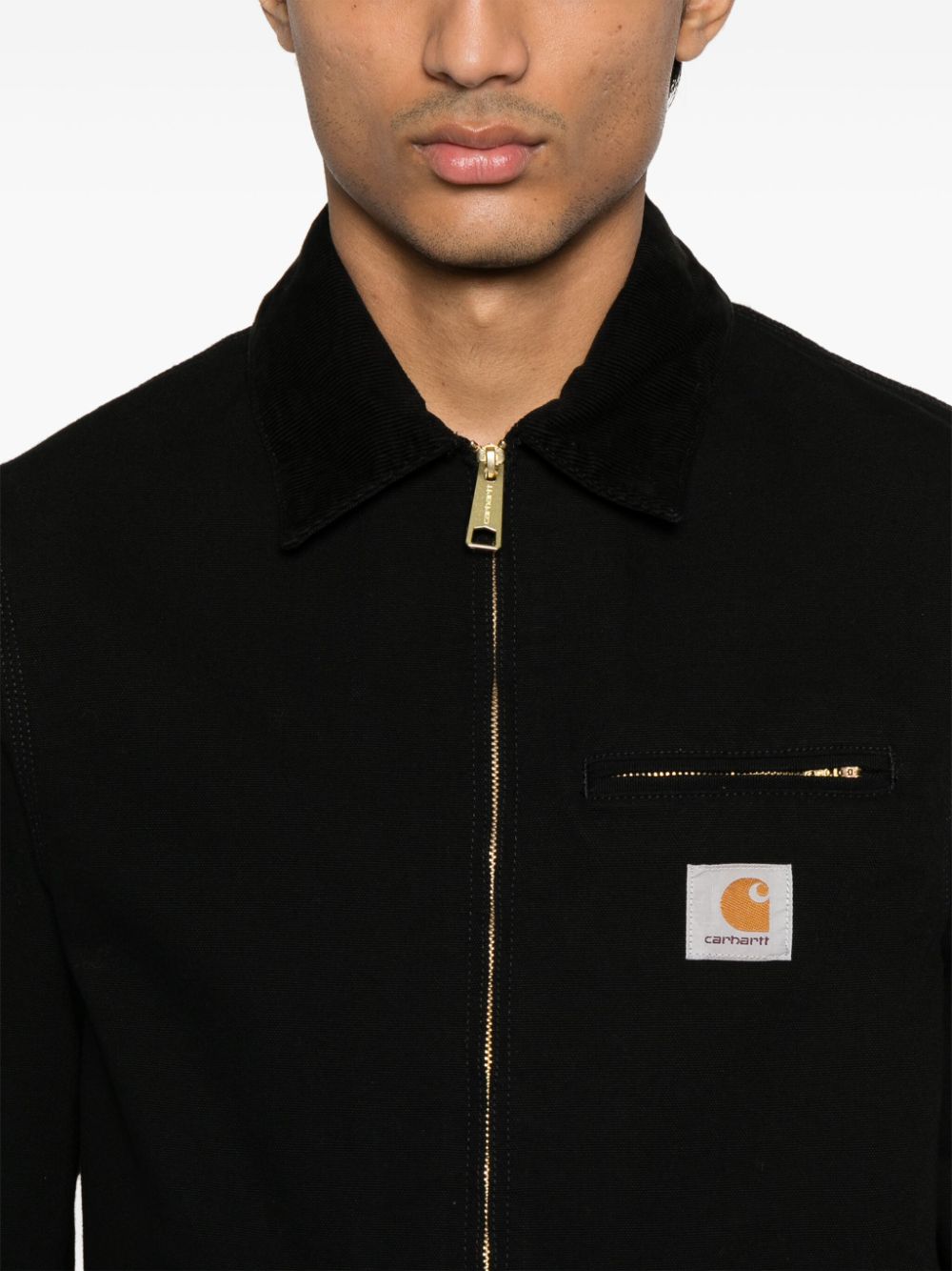 CARHARTT WIP-DETROIT SUMMER JACKET-I033112 00E02 BLACK/BLACK RINSED