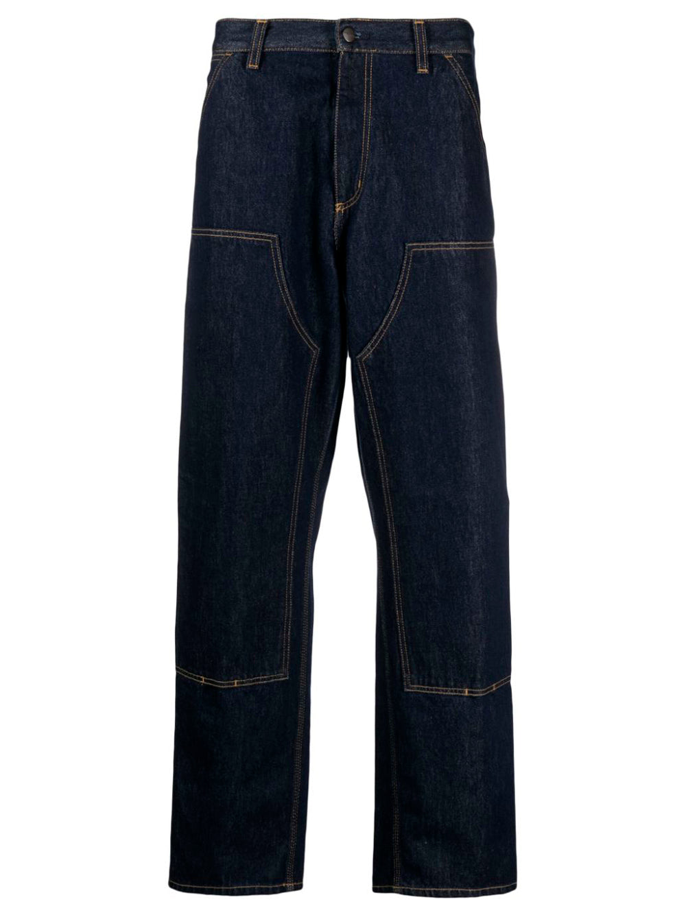 CARHARTT WIP-DOUBLE KNEE PANT-I032699 BLUE RINSED