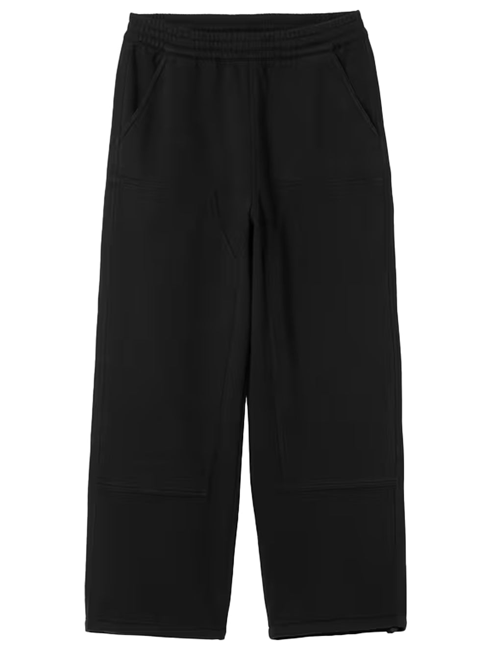 CARHARTT WIP-DOUBLE KNEE SWEAT PANT-I035546 8906 BLACK/STONE WASHED