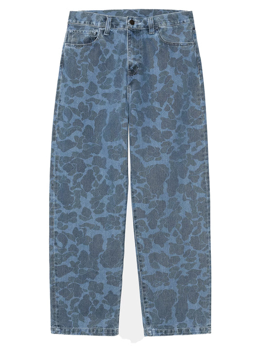 CARHARTT WIP-DUCK LANDON PANT-I033755 2I235 CAMO DUCK/BLUE BLEACHED
