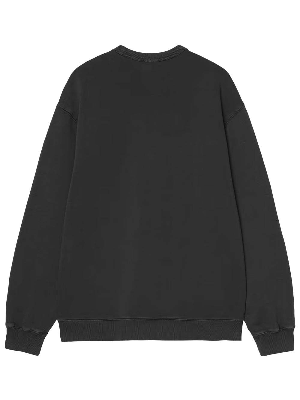 CARHARTT WIP-FADED POND CORPS SWEATSHIRT-I036065 8960 BLACK/HEAVY STONE WASHED