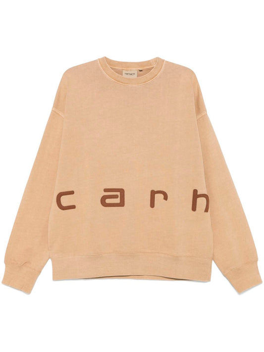 CARHARTT WIP-FELT SCRIPT SWEATSHIRT-I034041 PEANUT