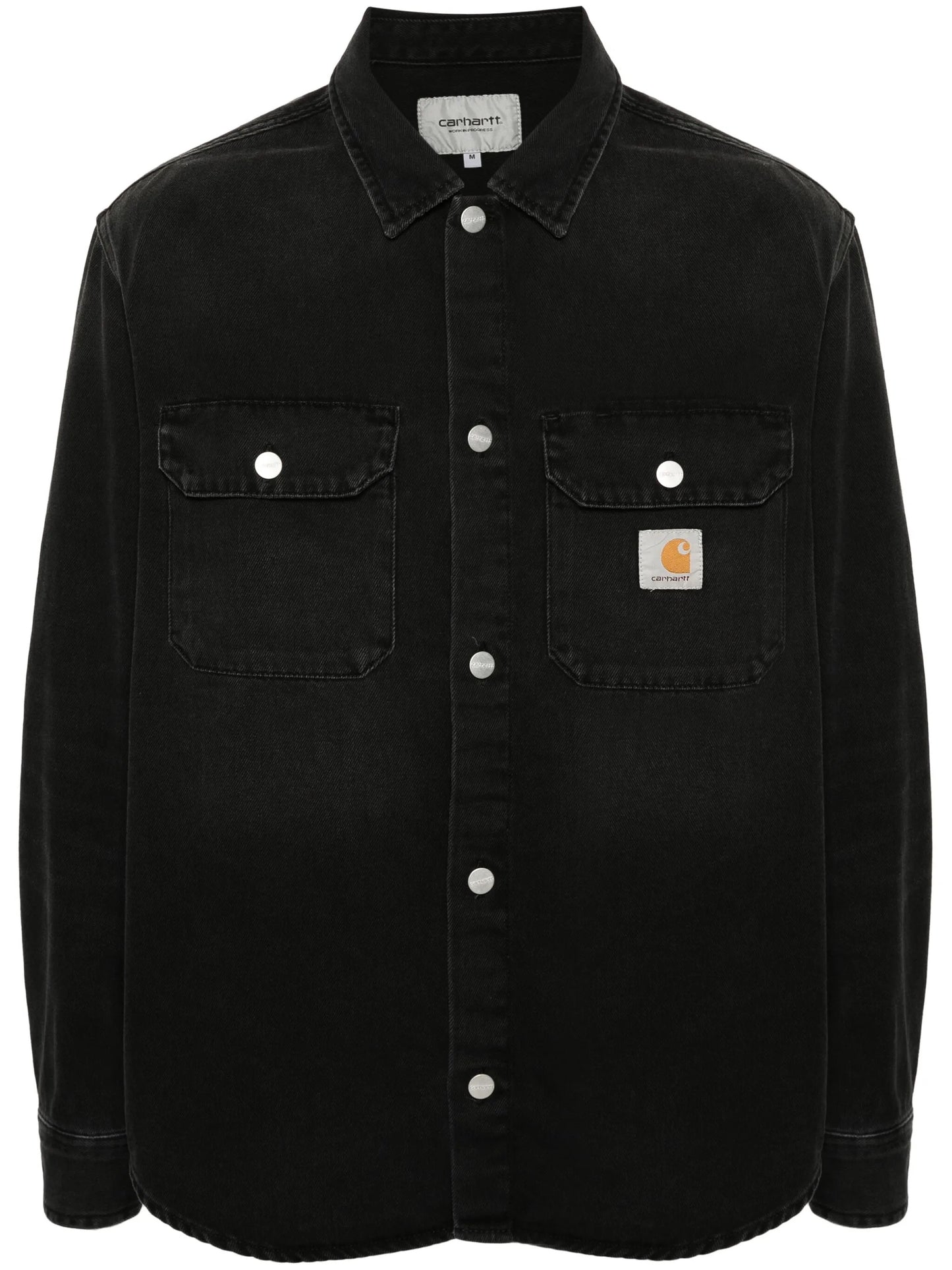 CARHARTT WIP-HARVEY SHIRT JACKET-I033346 BLACK DARK USED