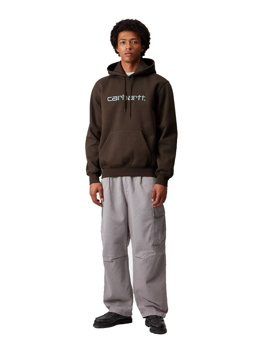 CARHARTT WIP-HOODED CARHARTT SWEATSHIRT-I030547 3CEXX VITOLA/CITADEL