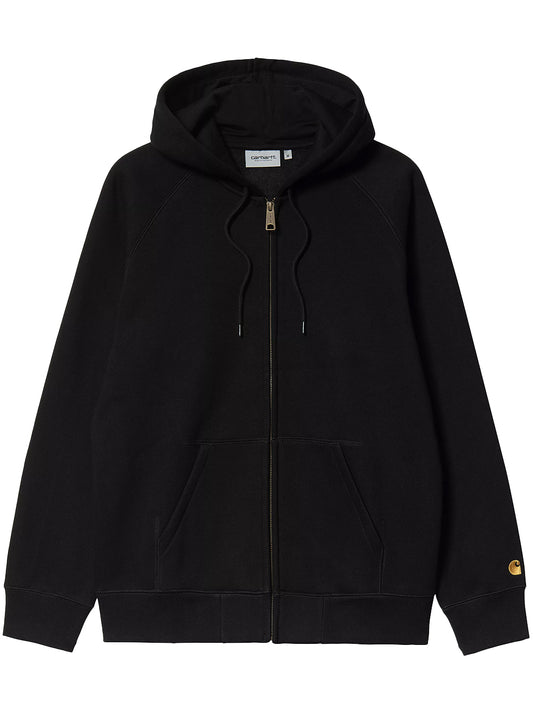 CARHARTT WIP-HOODED CHASE JACKET-I033664 00FXX BLACK/GOLD