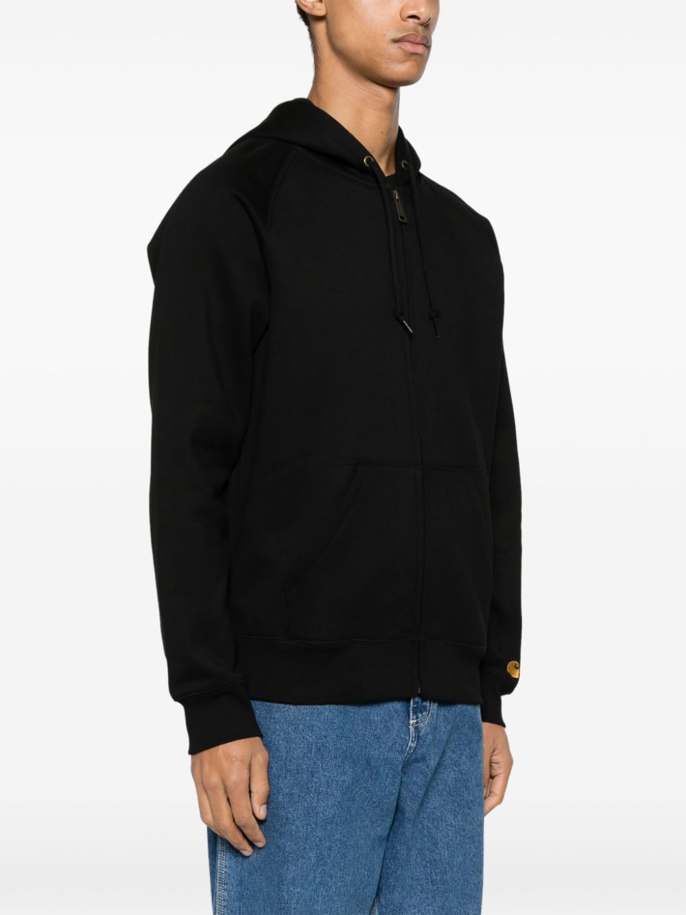 CARHARTT WIP-HOODED CHASE JACKET-I033664.00F.XX.03 BLACK/GOLD