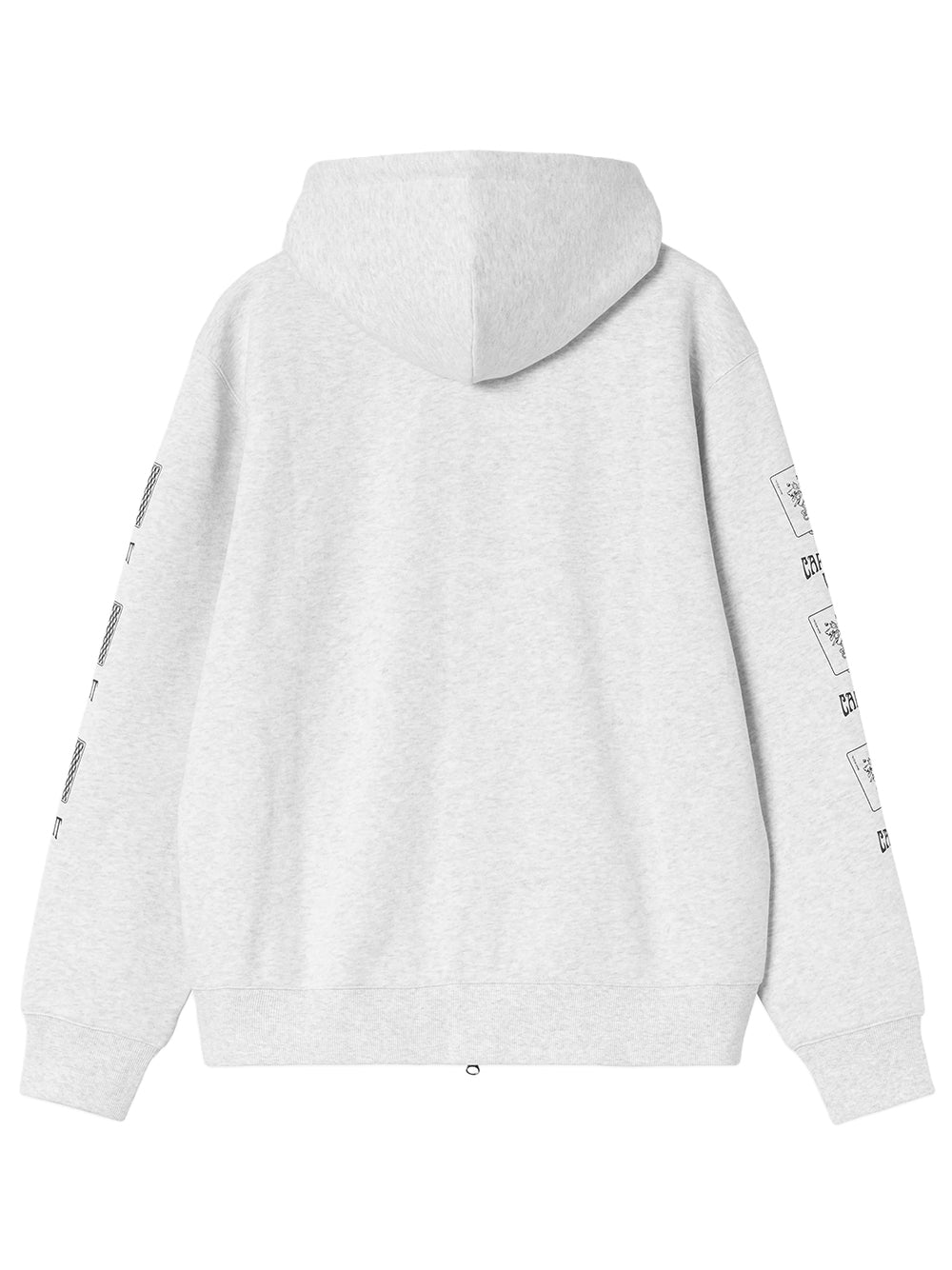 CARHARTT WIP-HOODED PLAYING CARDS JACKET-I036915 482XX ASH HEATHER