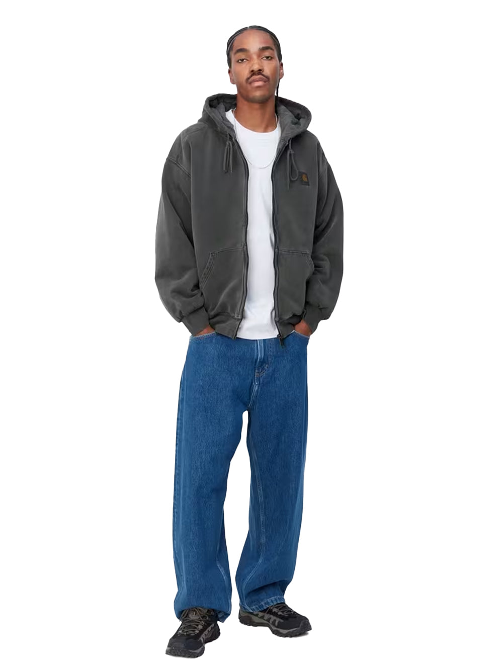 CARHARTT WIP-HOODED VISTA JACKET-I029524 89GD BLACK