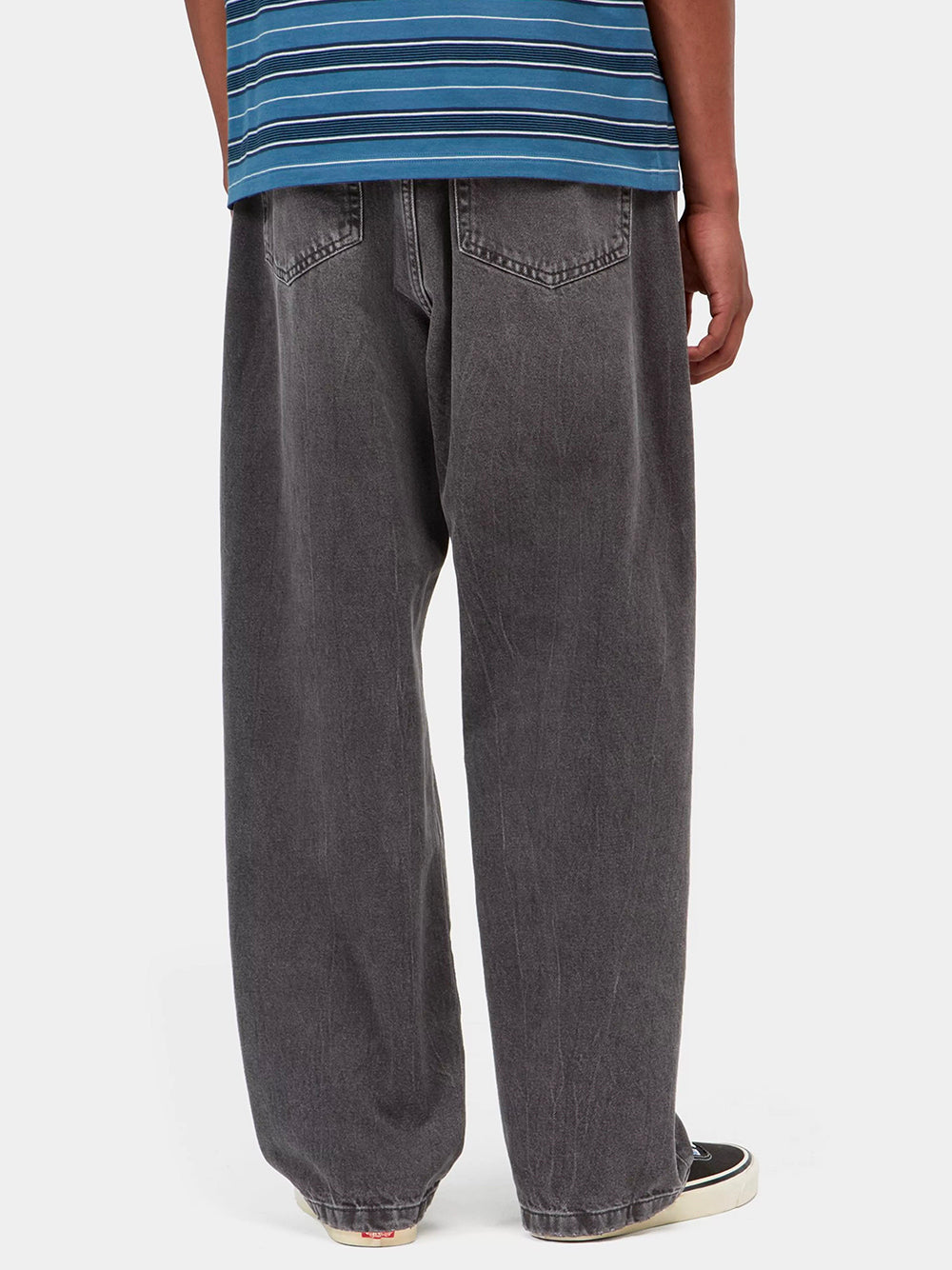 CARHARTT WIP-LANDON PANT-I030468 897X BLACK/MARBLE USED WASH