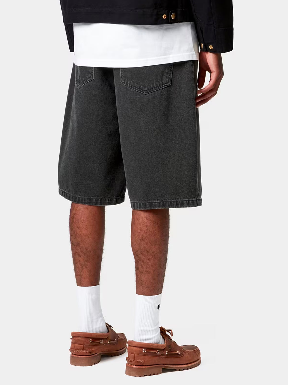 CARHARTT WIP-LANDON SHORT-I030469 8906 BLACK STONE WASHED