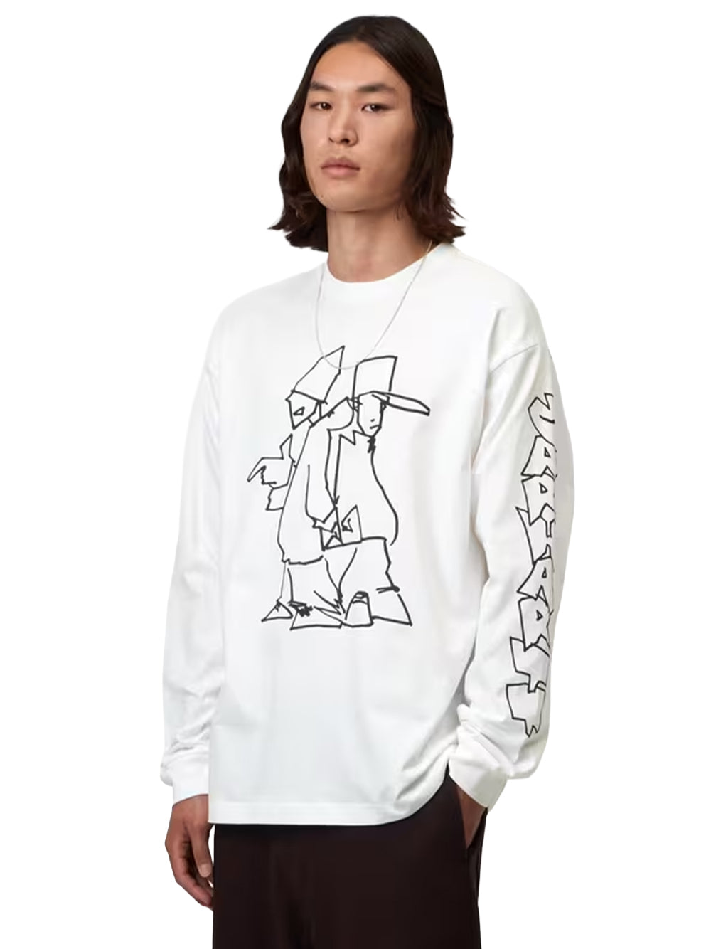 CARHARTT WIP-L/S BLINKERFLUID T-SHIRT-I037238 02XX WHITE