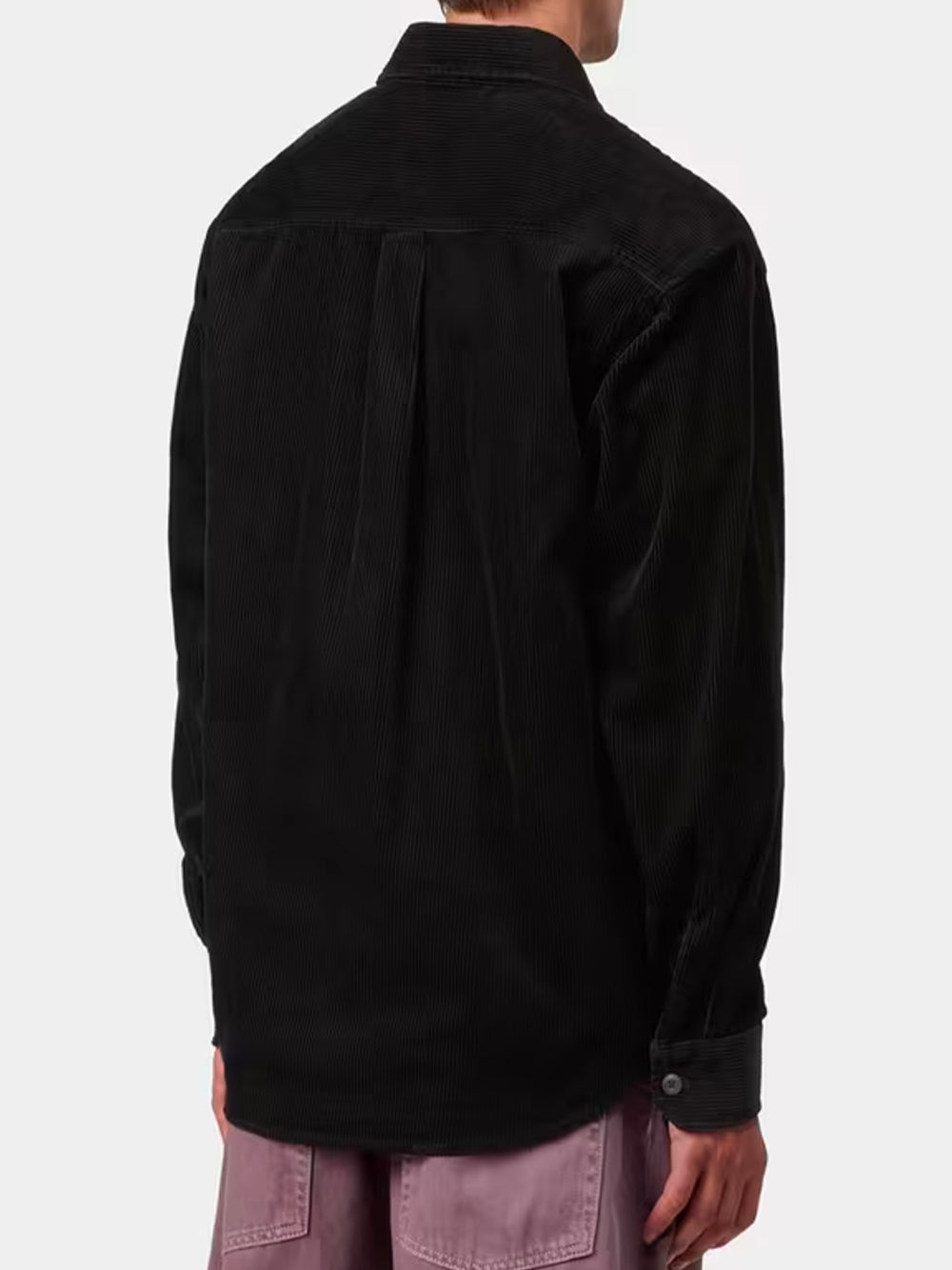 CARHARTT WIP-L/S FLINT SHIRT CORDUROY-I035837 89XX BLACK