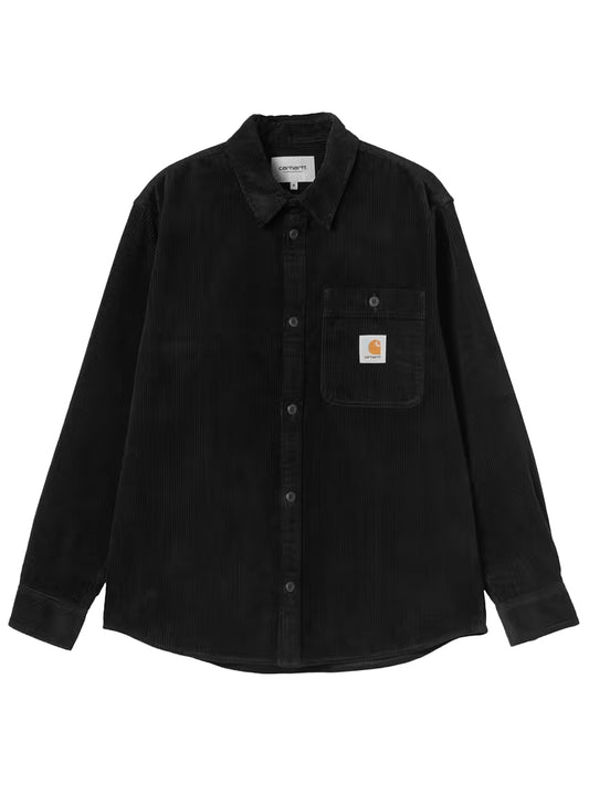 CARHARTT WIP-L/S FLINT SHIRT CORDUROY-I035837 89XX BLACK