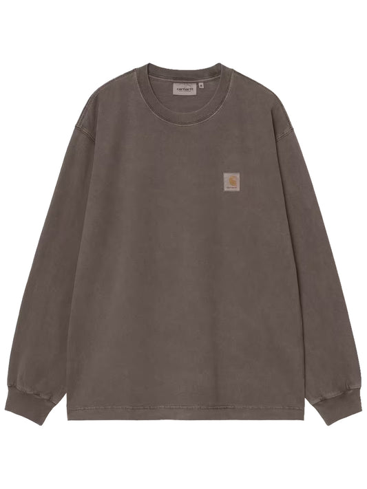 CARHARTT WIP-L/S VISTA T-SHIRT-I030779 47GD TOBACCO/GARMENT DYED