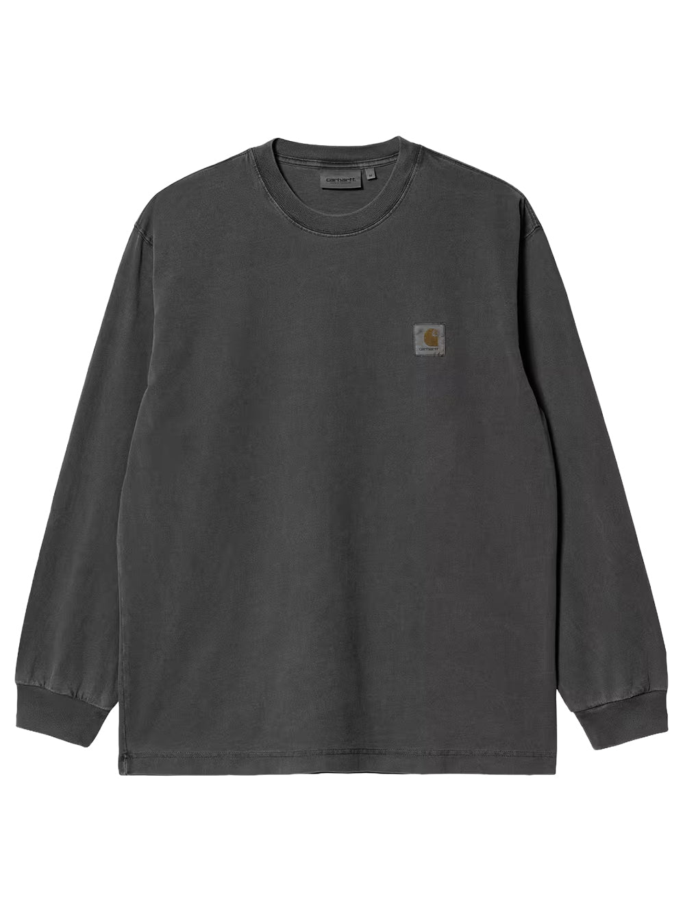 CARHARTT WIP-L/S VISTA T-SHIRT-I030779 89GD BLACK/GARMENT DYED
