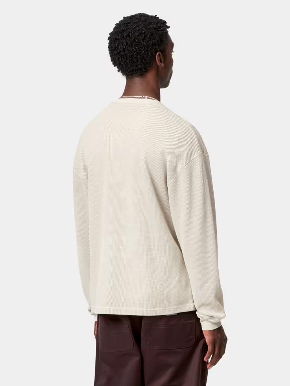 CARHARTT WIP-L/S VISTA WAFFLE T-SHIRT-I035304 2LPGD FLEUR DE SEL