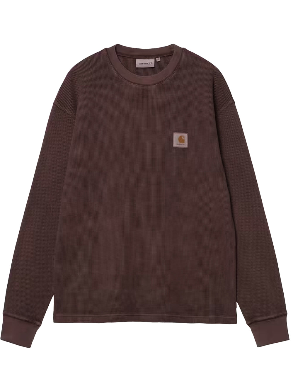 CARHARTT WIP-L/S VISTA WAFFLE T-SHIRT-I035304 33HGD PALISANDER/GARMENT DYED