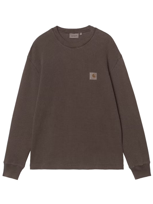 CARHARTT WIP-L/S VISTA WAFFLE T-SHIRT-I035304 47GD TOBACCO/GARMENT DYED