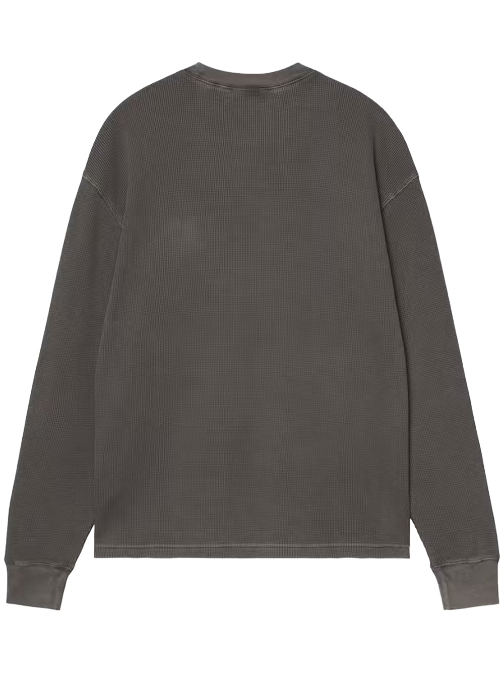 CARHARTT WIP-L/S VISTA WAFFLE T-SHIRT-I035304 89GD BLACK/GARMENT DYED