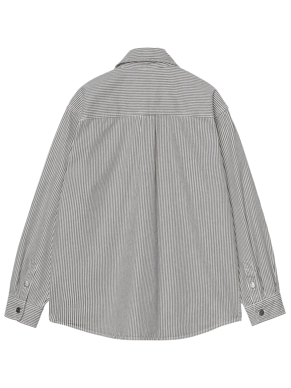 CARHARTT WIP-MERCER SHIRT JACKET-I036495 3OK06 MERCER STRIPE/GRAPHITE/WAX STONE WASHED