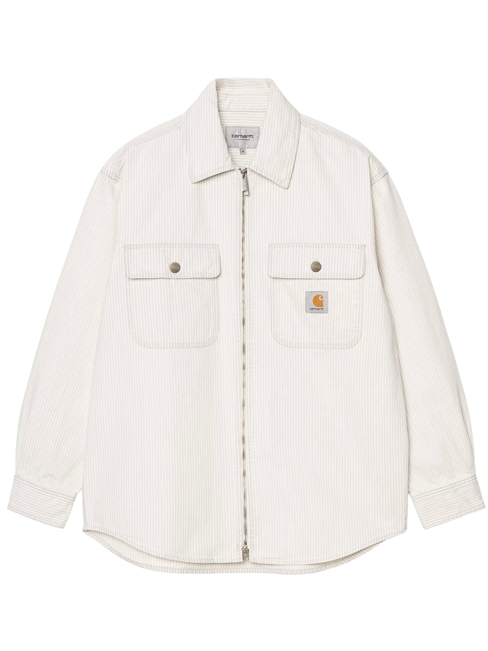 CARHARTT WIP-MERCER SHIRT JACKET-I036495 3OK35 MERCER STRIPE/GRAPHITE/WAX BLEACHED