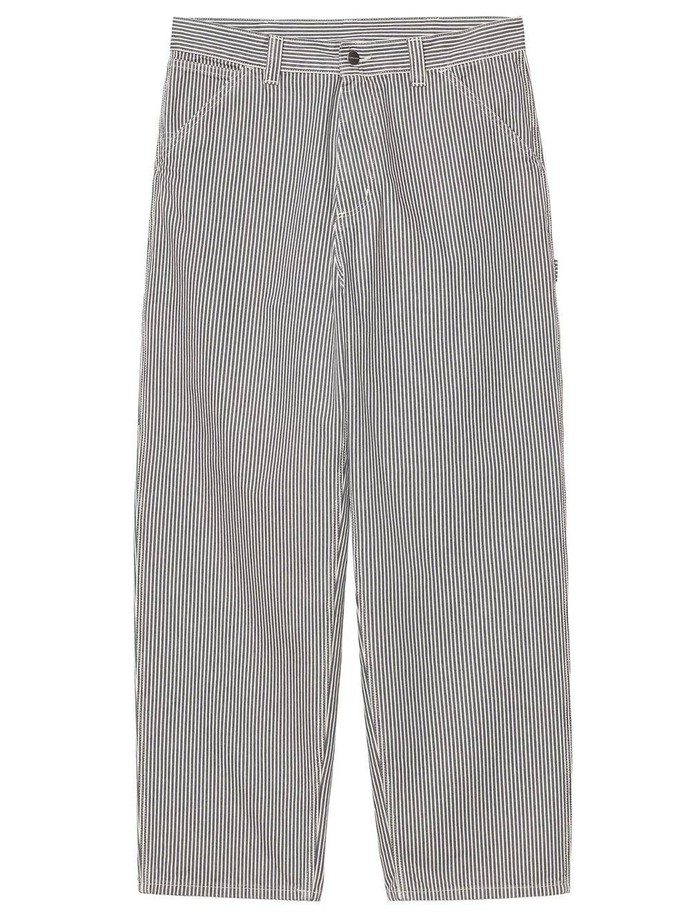 CARHARTT WIP-MERCER SINGLE KNEE PANT-I036531 3OK06 MERCER STRIPE GRAPHITE/WAX STONE WASHED