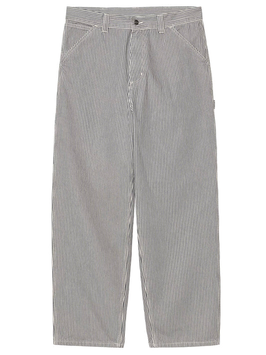CARHARTT WIP-MERCER SINGLE KNEE PANT-I036531 3OK06 MERCER STRIPE GRAPHITE/WAX STONE WASHED