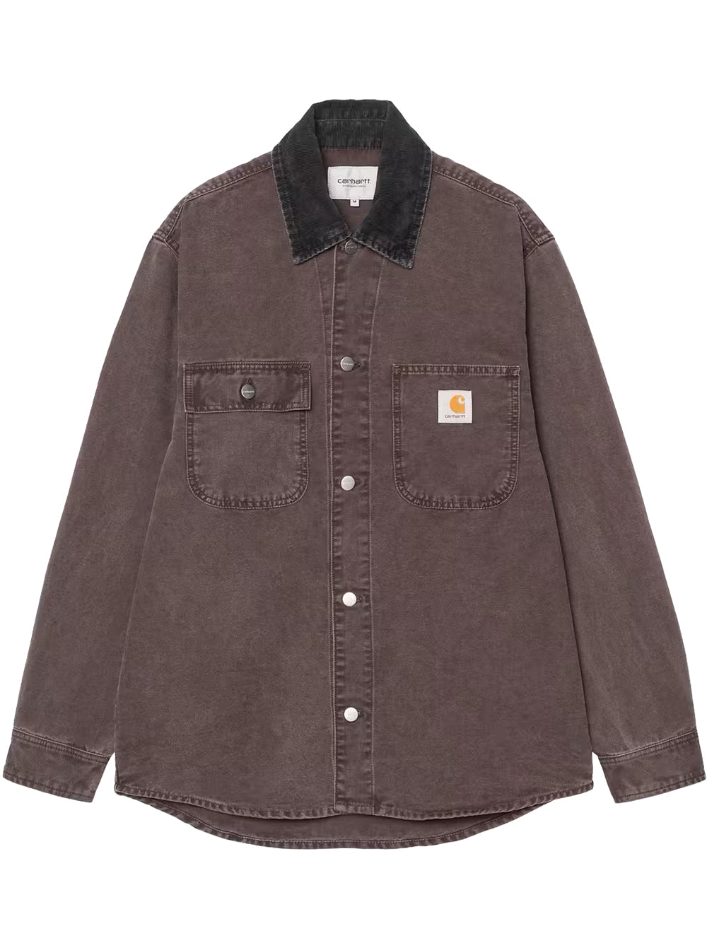 CARHARTT WIP-MITCH SHIRT JACKET-I036262 3AN0J PALISANDER/BLACK DUSKY CANVAS