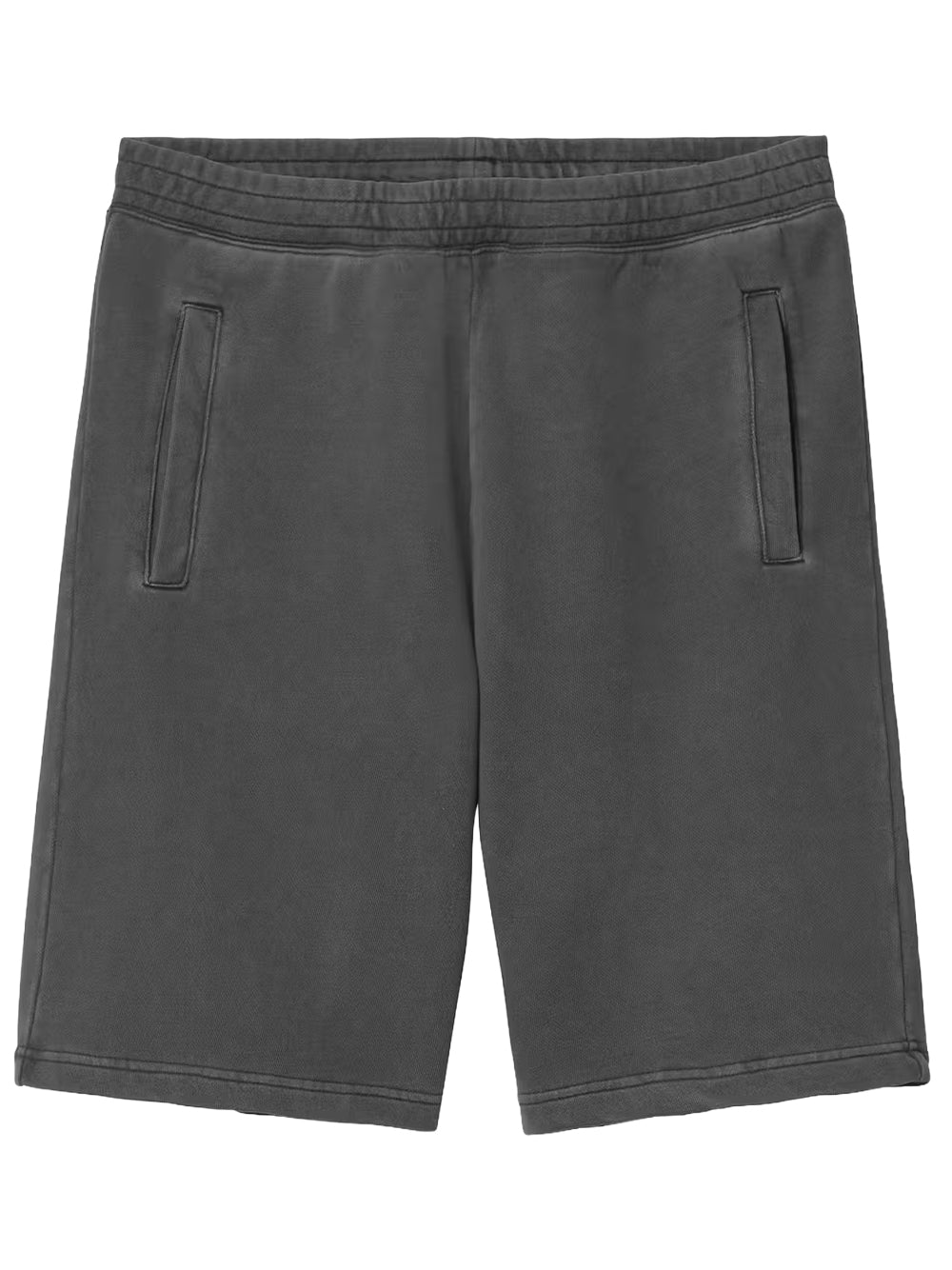 CARHARTT WIP-NELSON SWEAT SHORT-I030130 89GD BLACK/GARMENT DYED