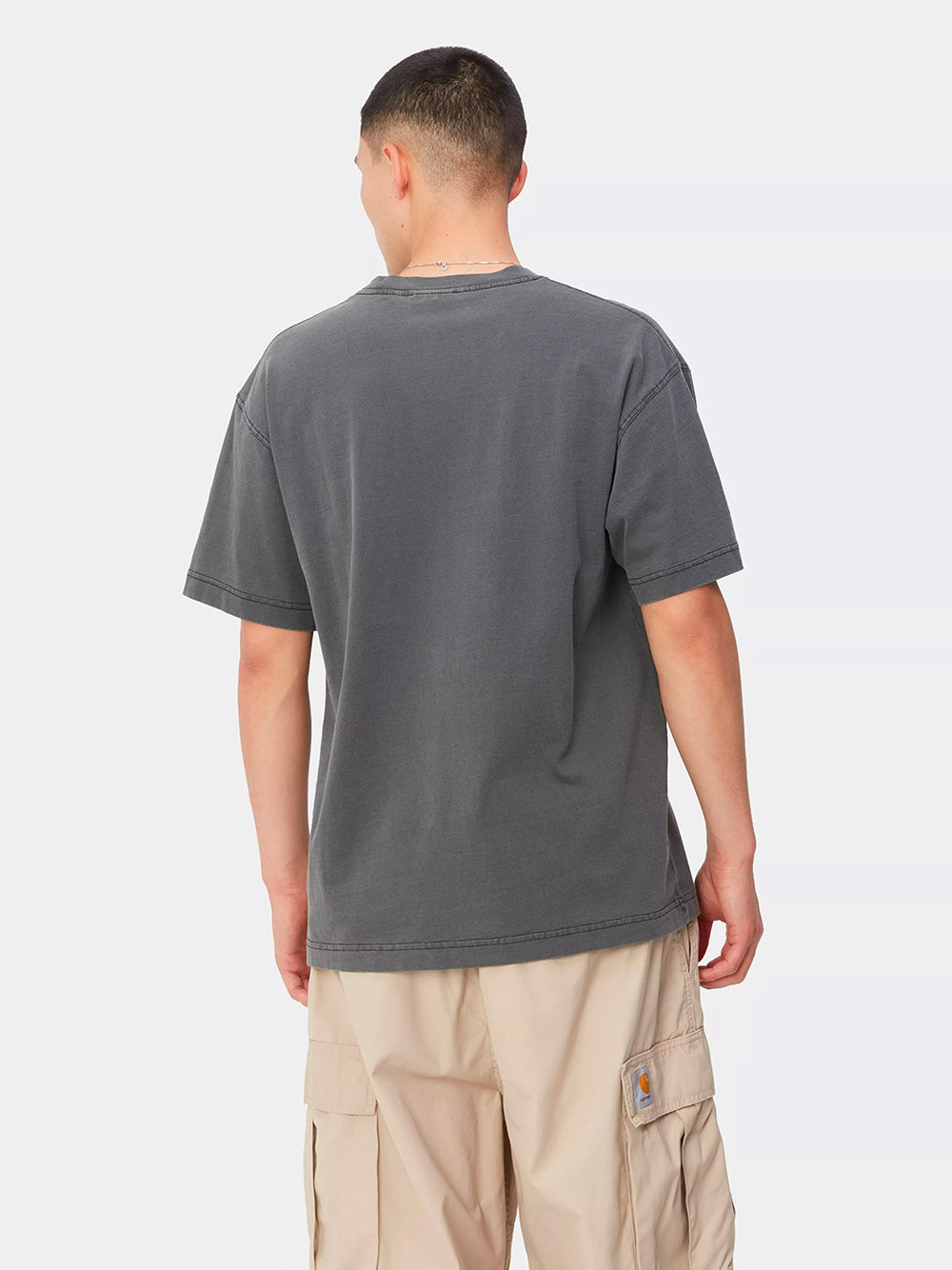 CARHARTT WIP-NELSON T-SHIRT-I029949 89GD BLACK/GARMENT DYED