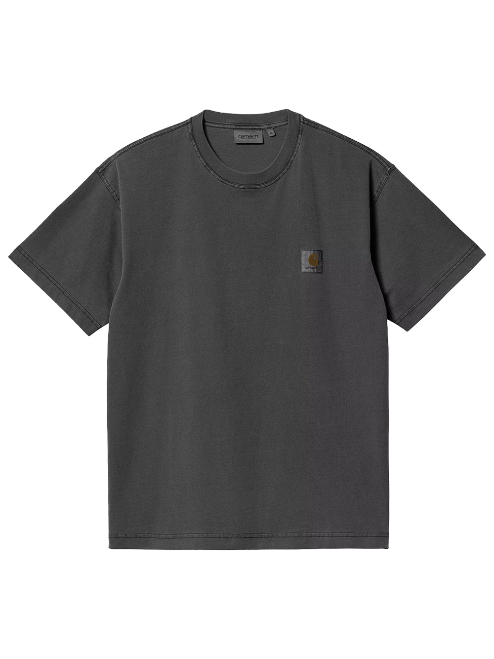 CARHARTT WIP-NELSON T-SHIRT-I029949 89GD BLACK/GARMENT DYED