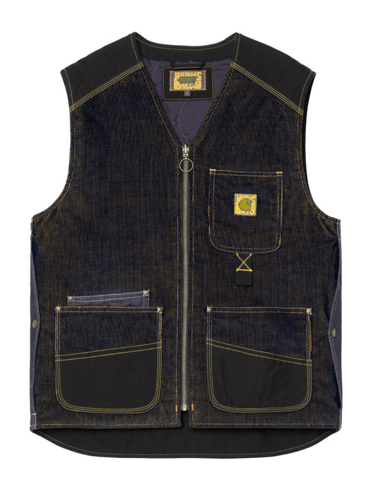 CARHARTT WIP-NICHOLAS DALEY VEST-I034868.2TX.XX.03 DARK NAVY / MUSTARD