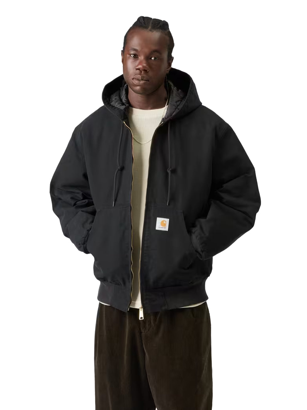 CARHARTT WIP-OG ACTIVE JACKET-I037584 894O BLACK/STONE CANVAS