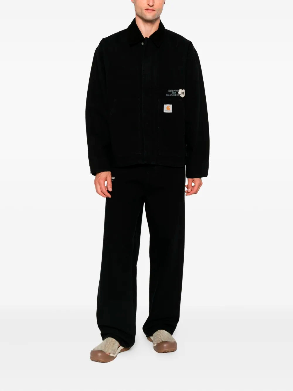 CARHARTT WIP-OG ARCAN GRAPHIC JACKET-I035553 00E60 BLACK HEAVY STONE WASHED