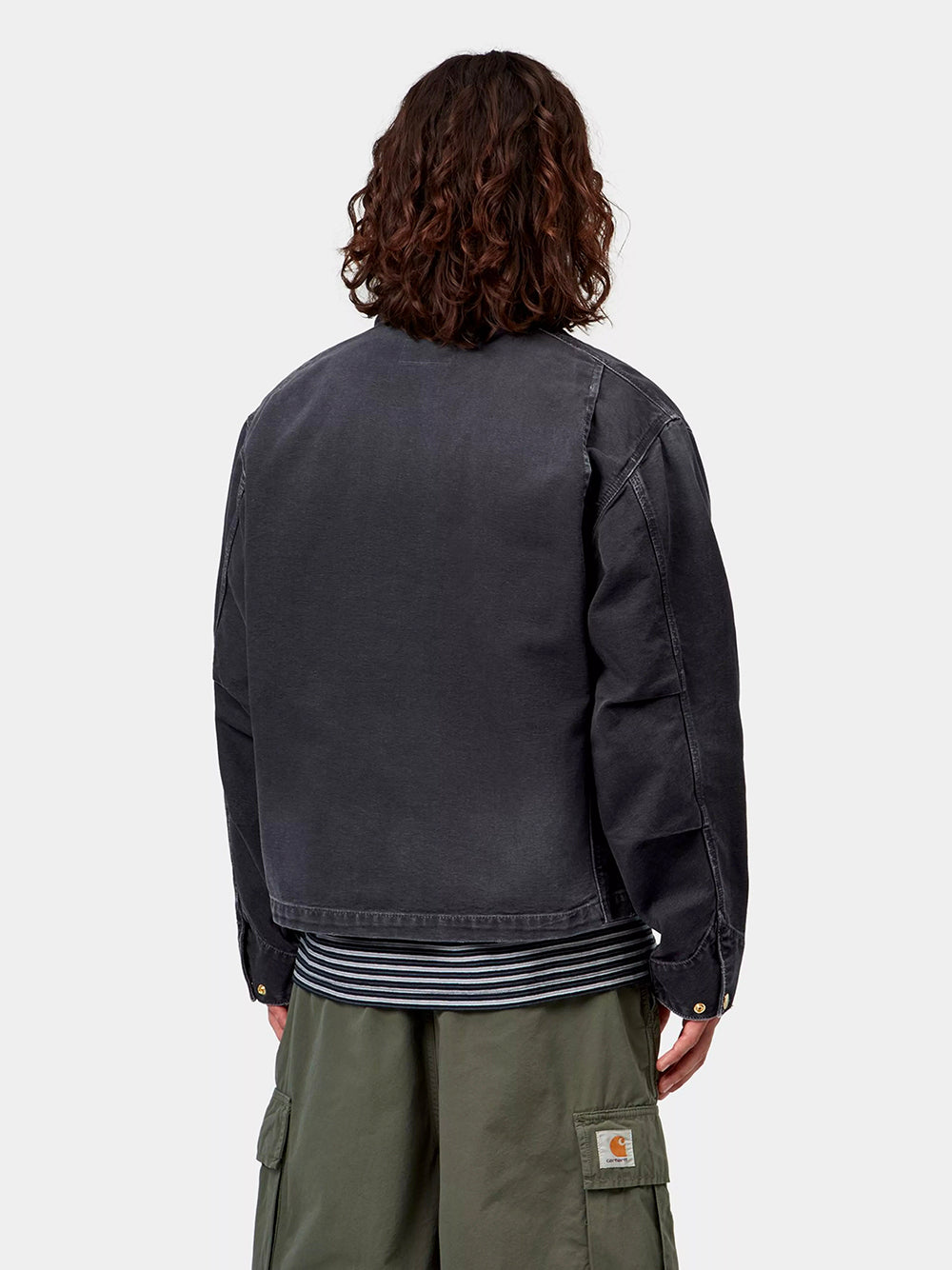 CARHARTT WIP-OG ARCAN JACKET-I036867 00E17 BLACK/BLACK DESTROY WASH