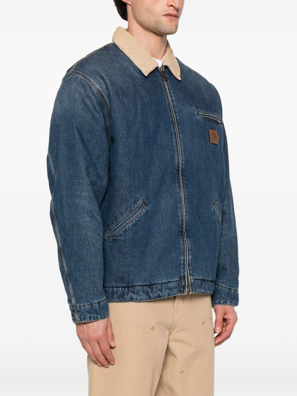 CARHARTT WIP-OG DETROIT JACKET-I034734 COTTON BLUE/DUSTY H BROWN