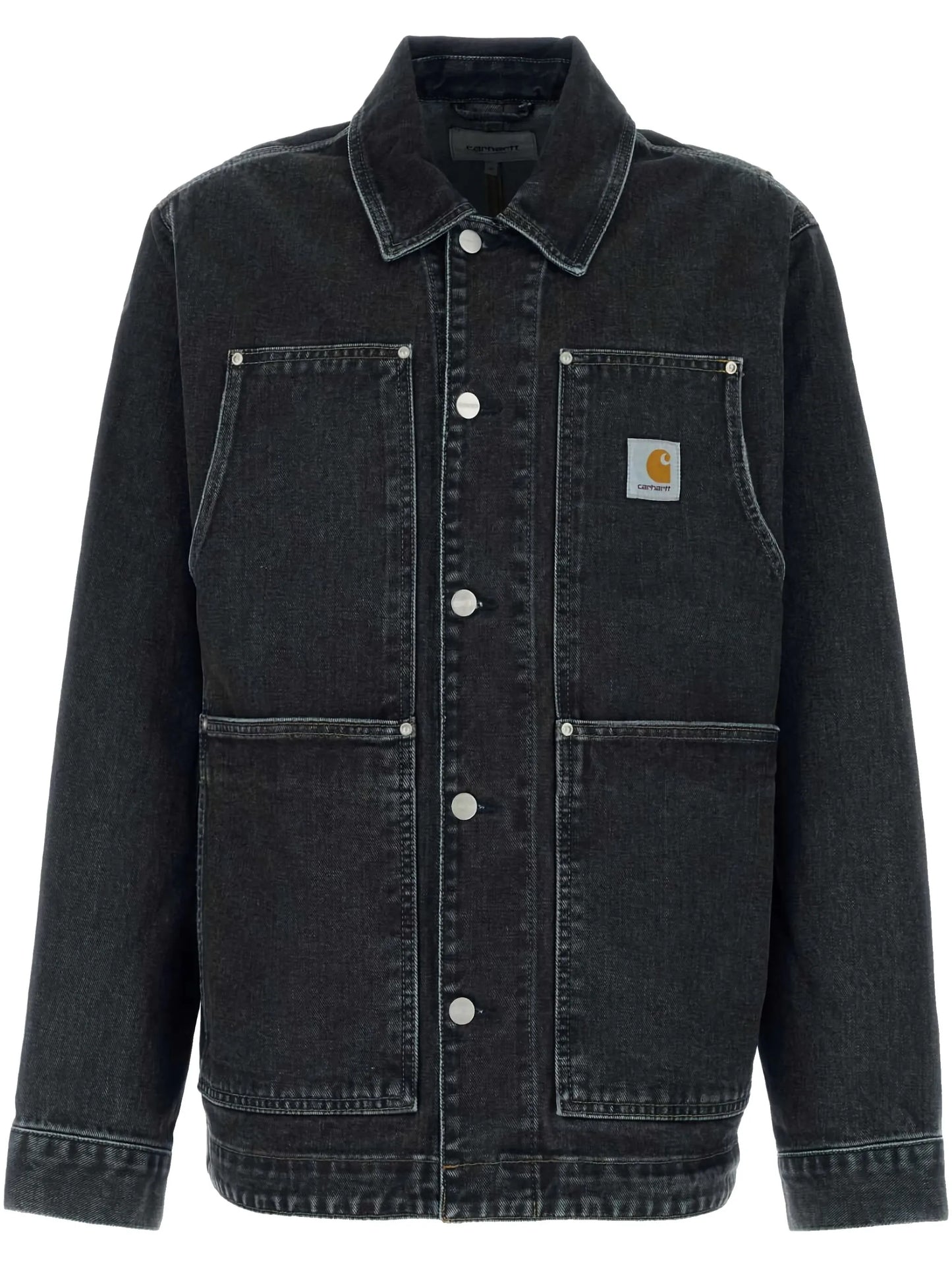 CARHARTT WIP-OG DOUBLE FRONT JACKET-I034866 BLACK STONE WASHED