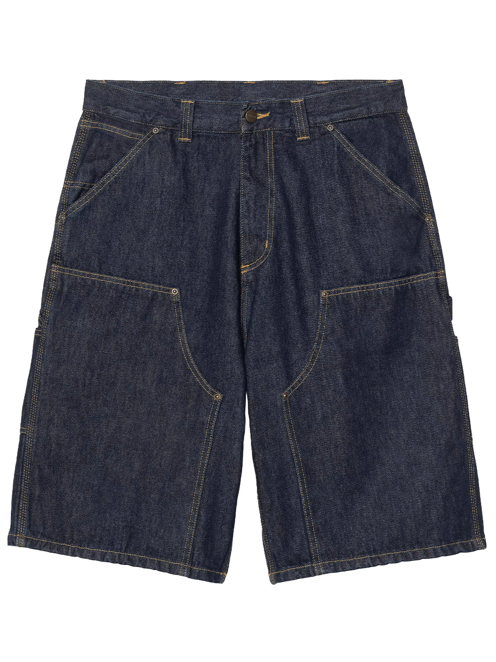 CARHARTT WIP-OG DOUBLE KNEE SHORT-I036590 0102 BLUE RINSED