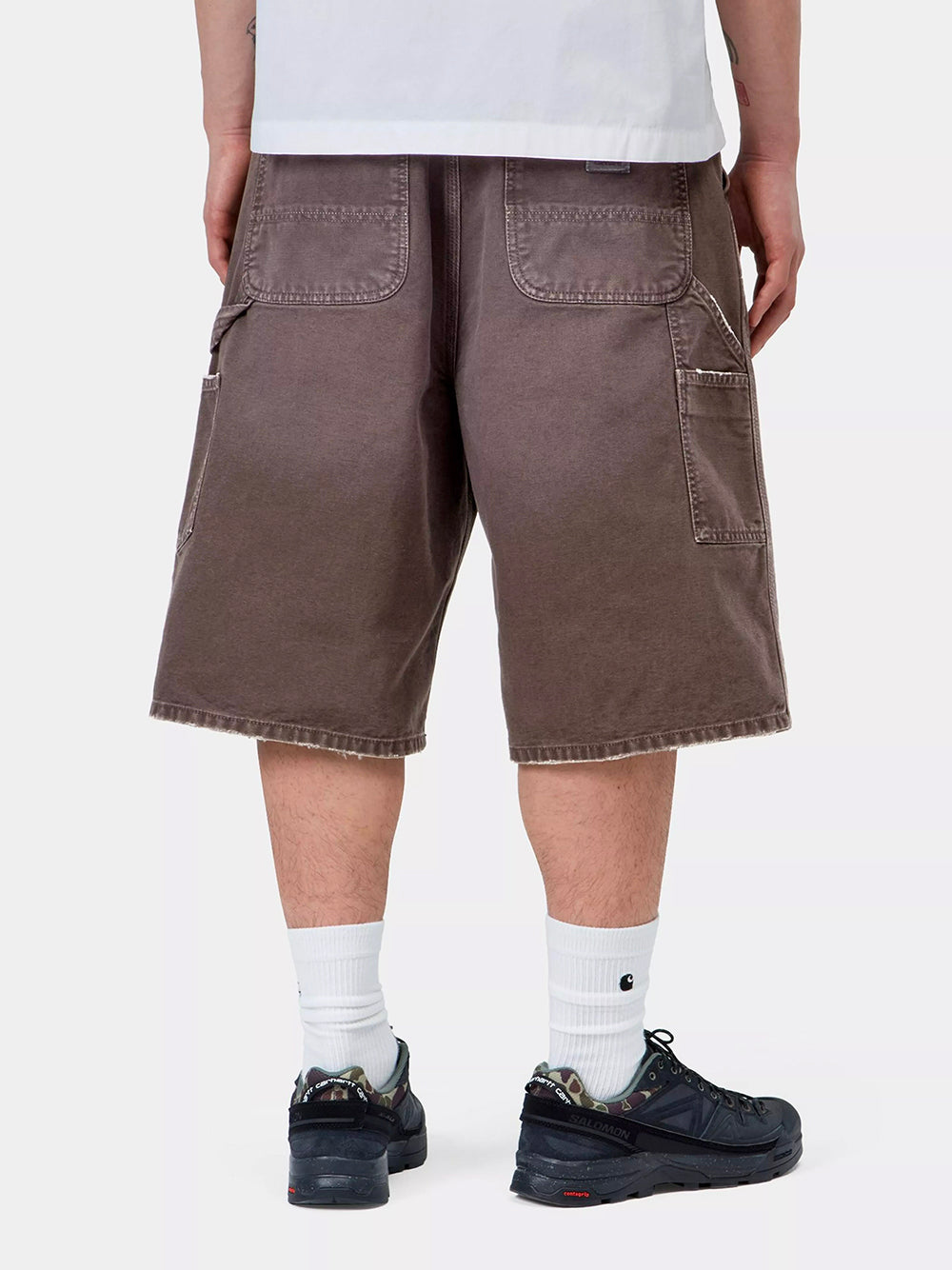 CARHARTT WIP-OG DOUBLE KNEE SHORT-I036870 4717 TOBACCO DESTROY WASH