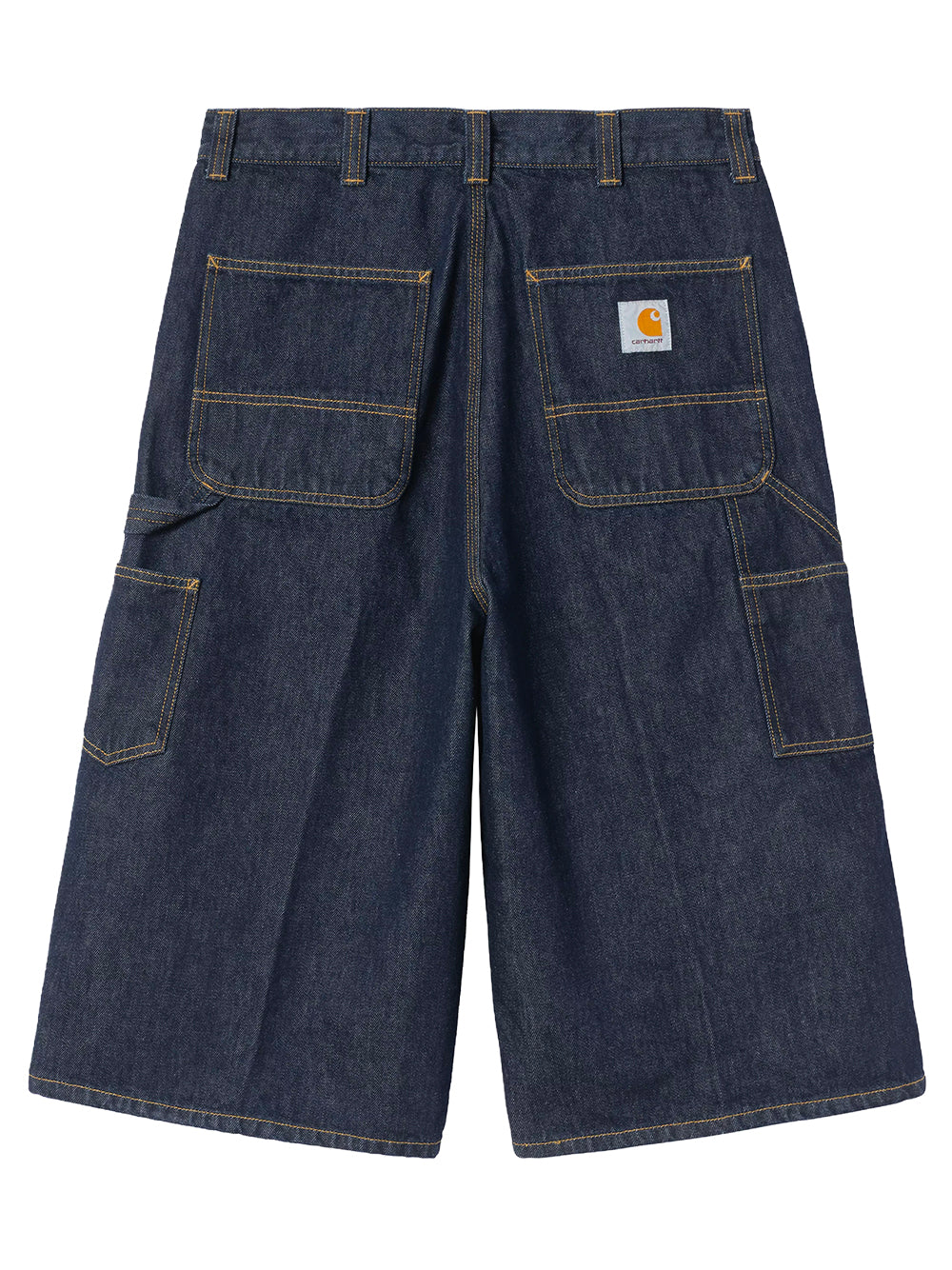 CARHARTT WIP-OG DOUBLE KNEE SHORT (LONG)-I037493 0102 BLUE RINSED