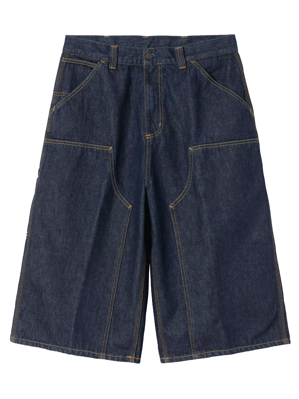 CARHARTT WIP-OG DOUBLE KNEE SHORT (LONG)-I037493 0102 BLUE RINSED