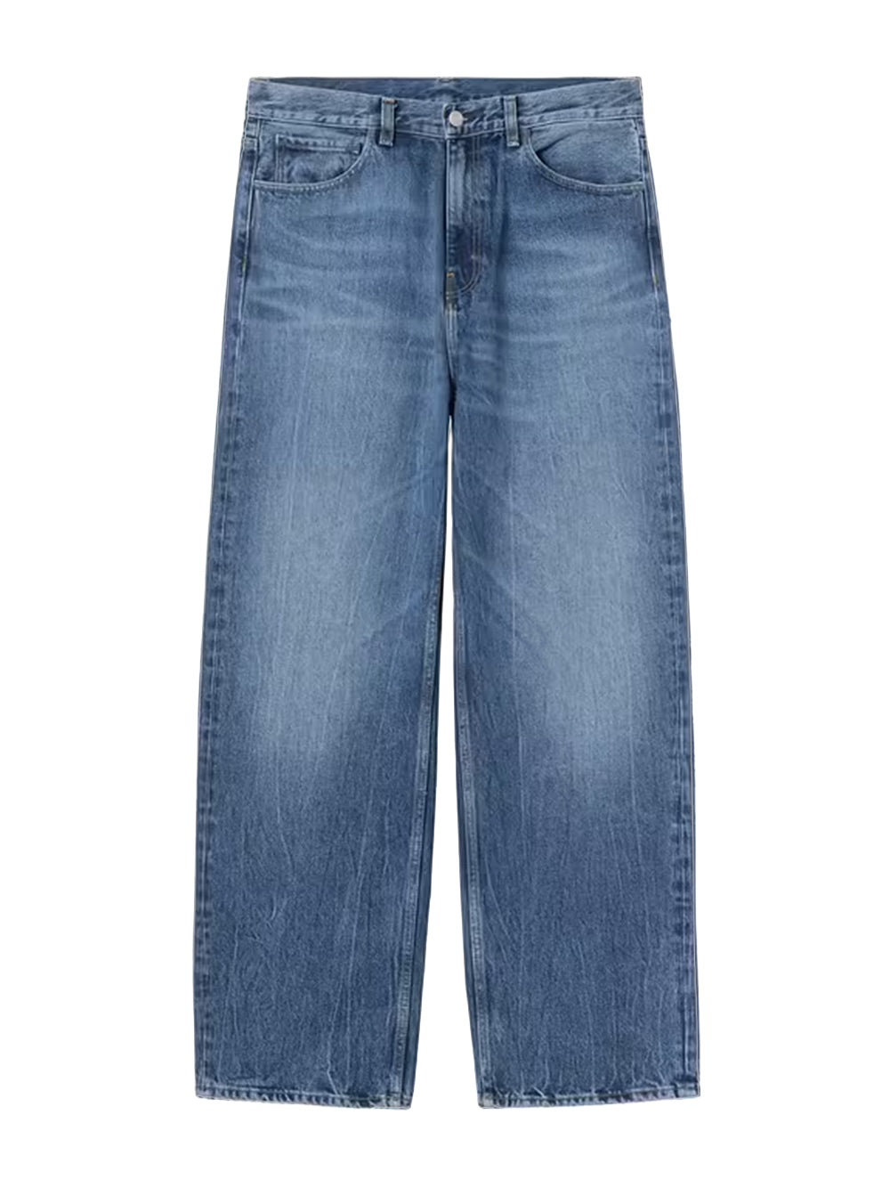 CARHARTT WIP-PAYSON PANT-I037534 017X BLUE/MARBLE USED WASH