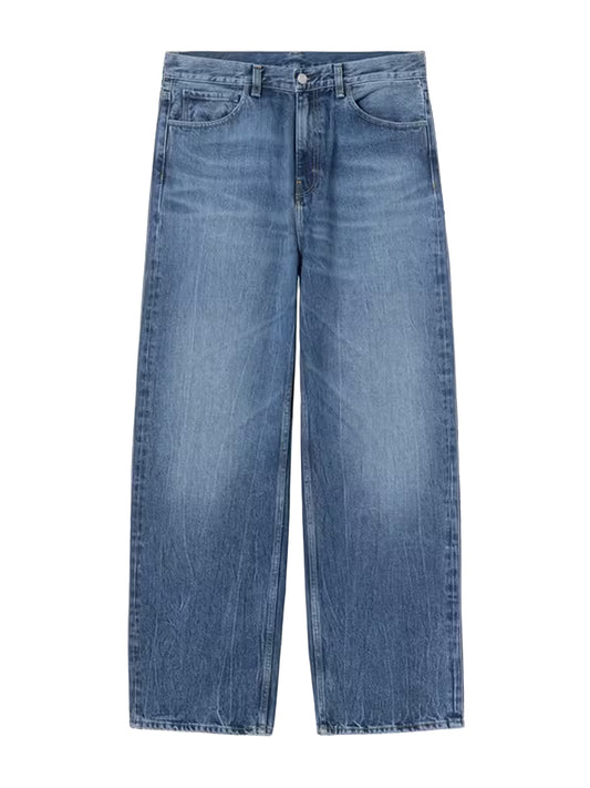 CARHARTT WIP-PAYSON PANT-I037534 017X BLUE/MARBLE USED WASH