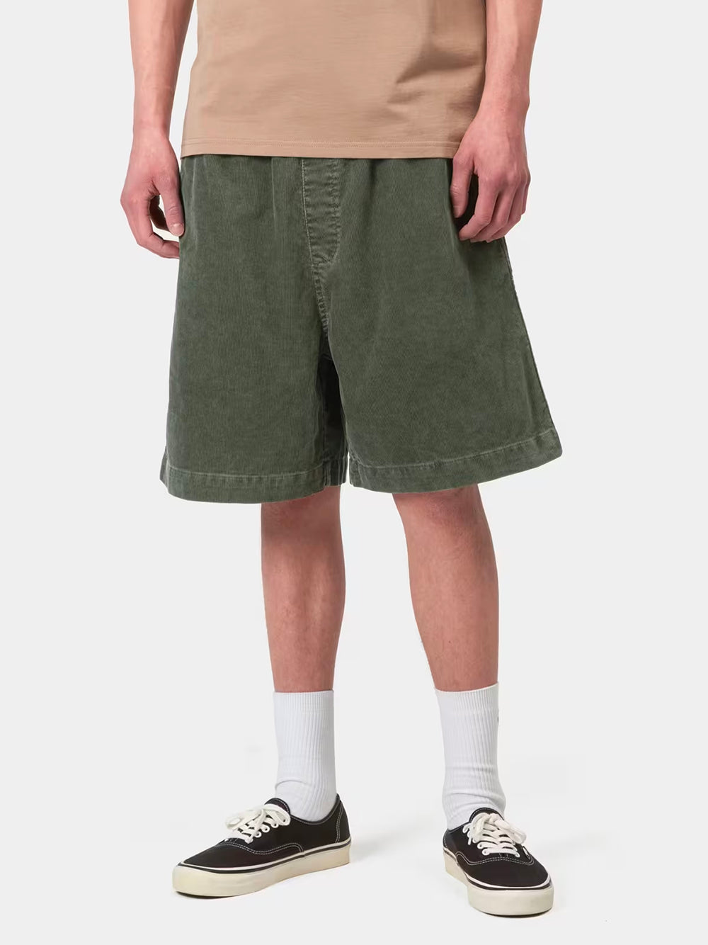 CARHARTT WIP-REYNOLD SHORT-I034877 110F LEAF/DUSKY WASHED