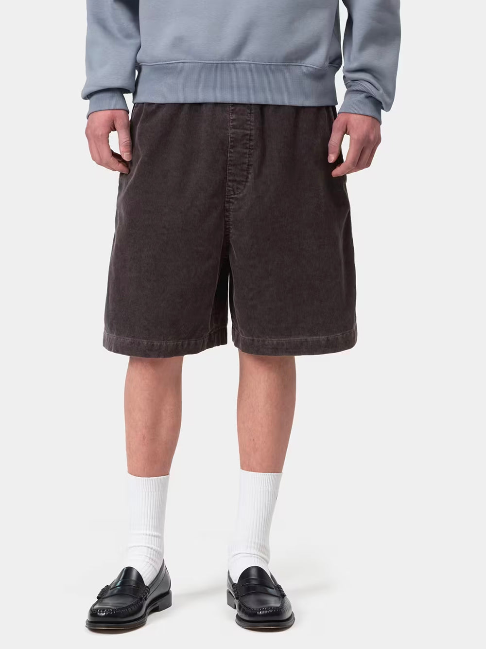 CARHARTT WIP-REYNOLD SHORT-I034877 3IS0F SHALE DUSKY WASHED