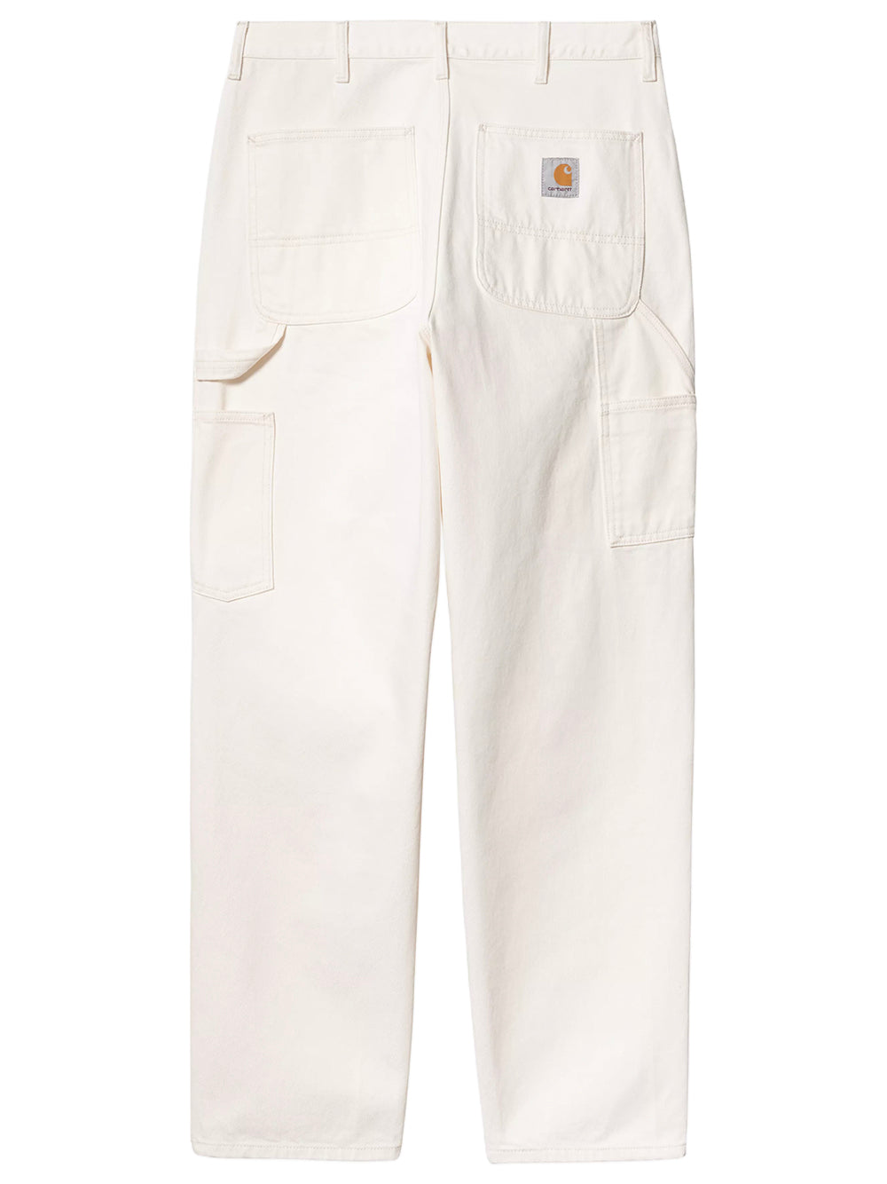 CARHARTT WIP-SINGLE KNEE PANT-I032024 0202 WHITE RINSED