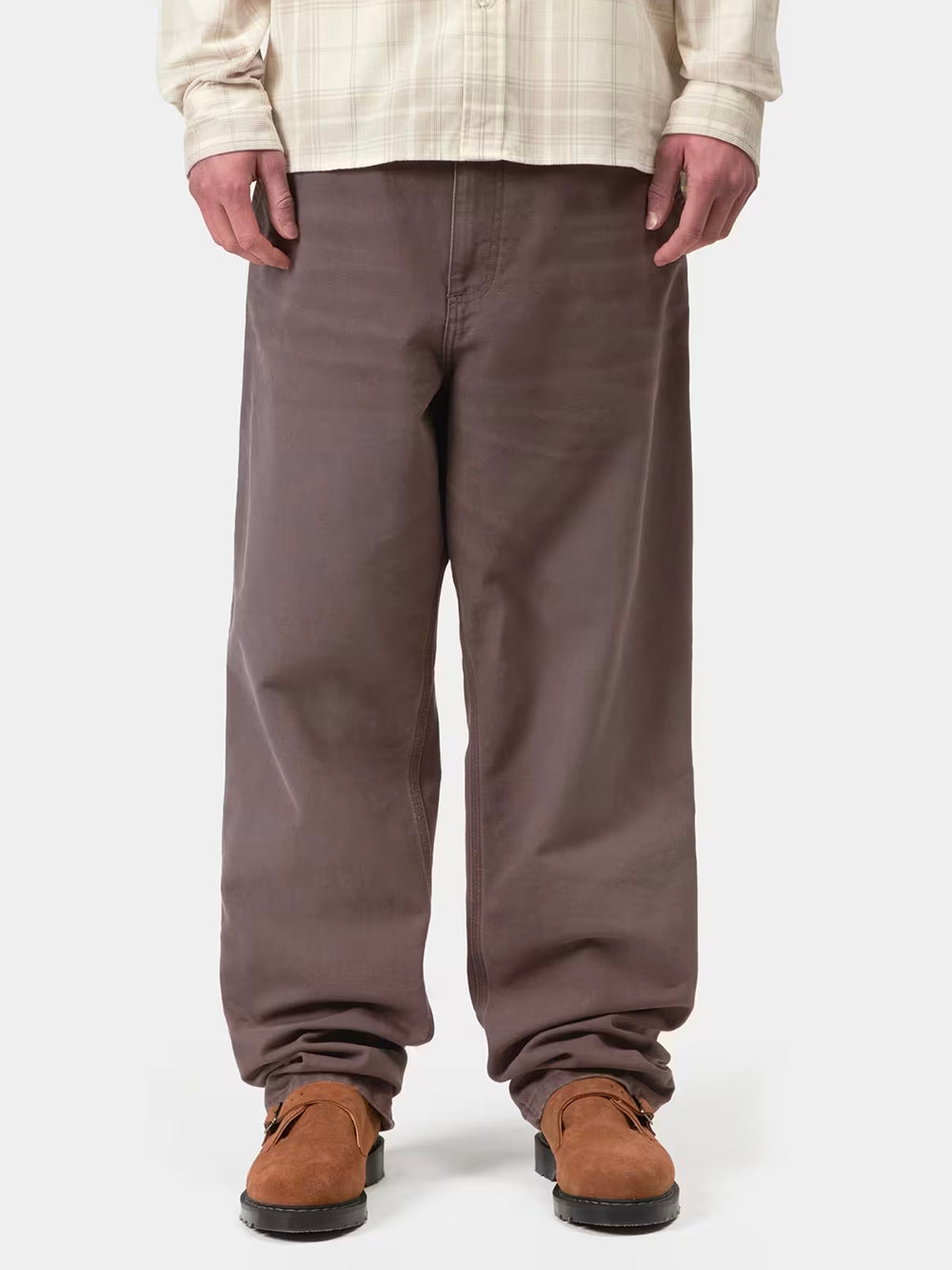 CARHARTT WIP-SINGLE KNEE PANT-I034798 3IS4O SHALE/STONE CANVAS