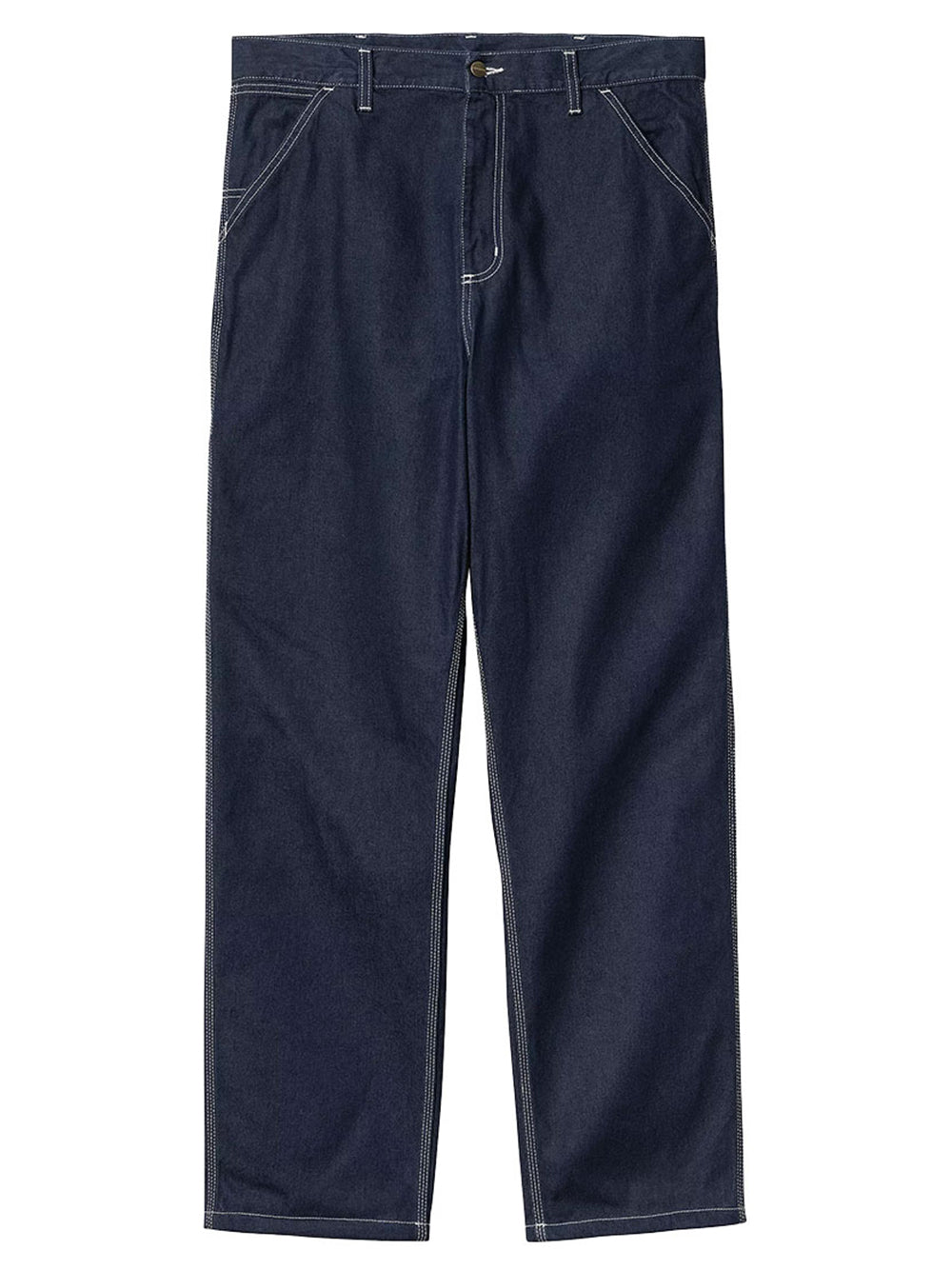 CARHARTT WIP-SINGLE KNEE PANT-I034864 BLUE RINSED